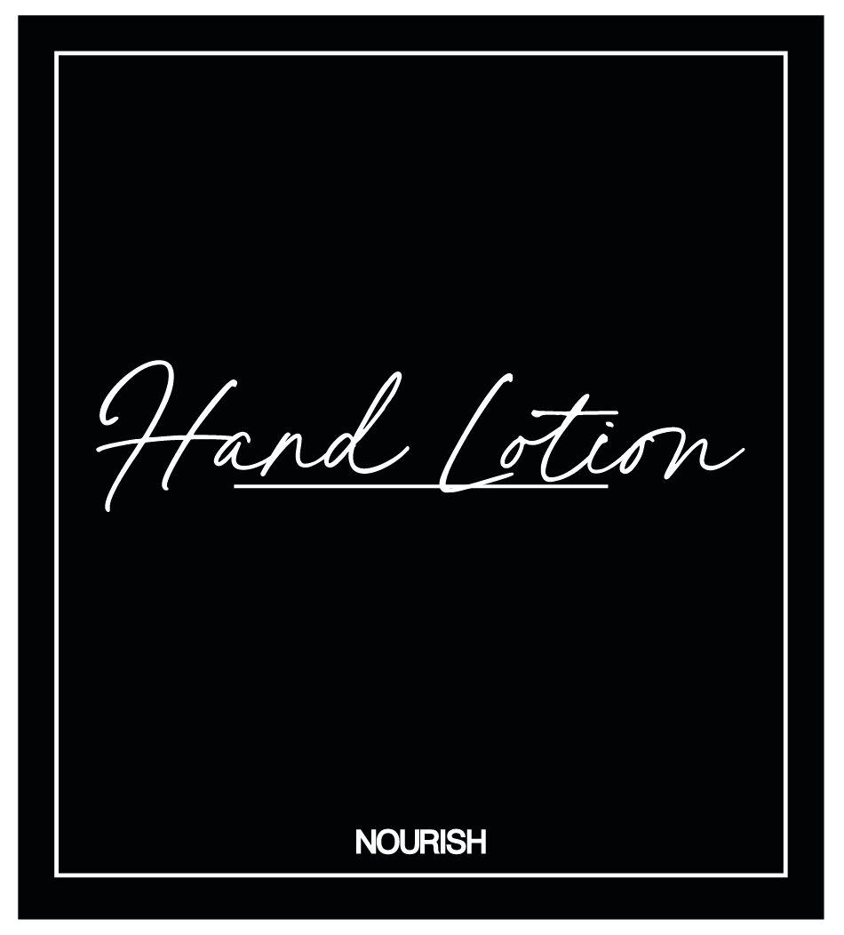 Hand Lotion (Nourish) Label