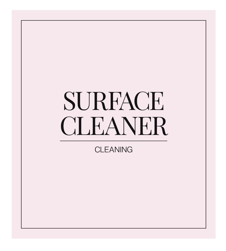 Surface Cleaner Label