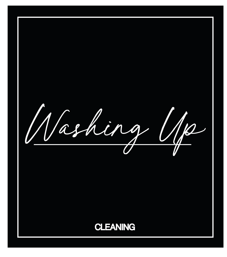Washing Up Label