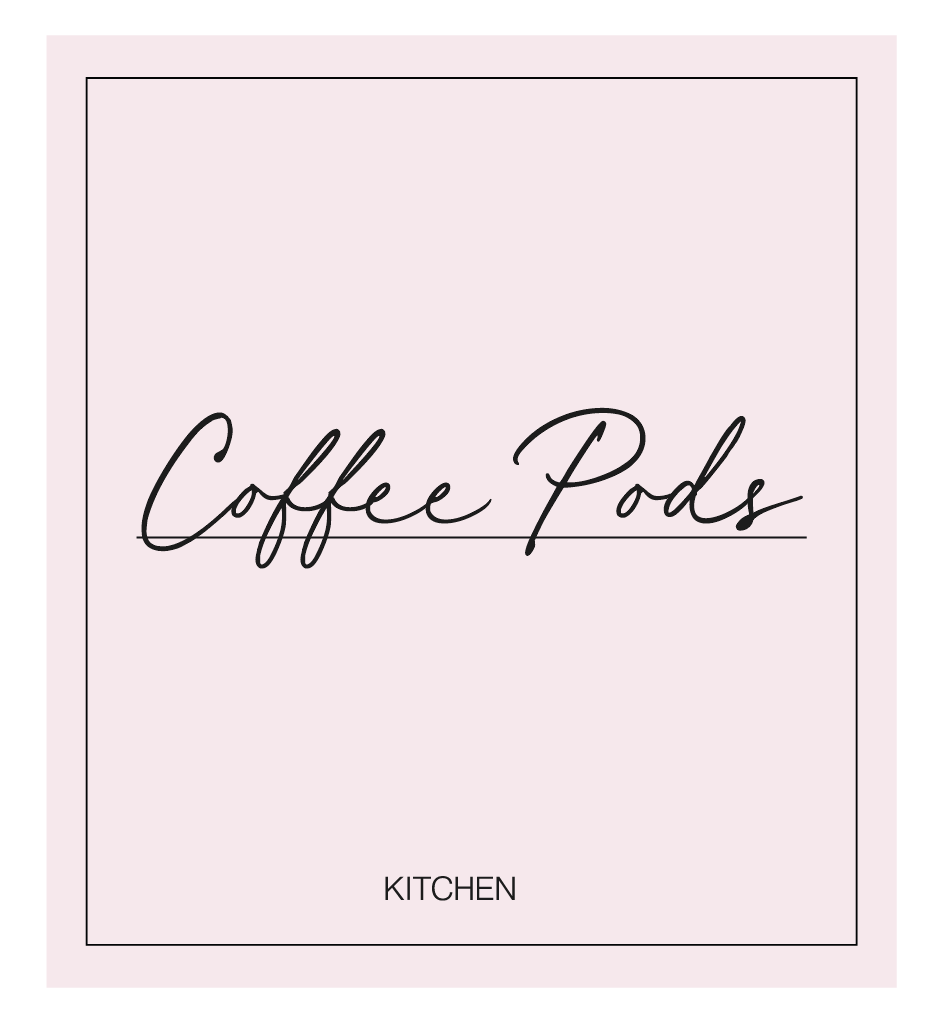 Coffee Pods Label