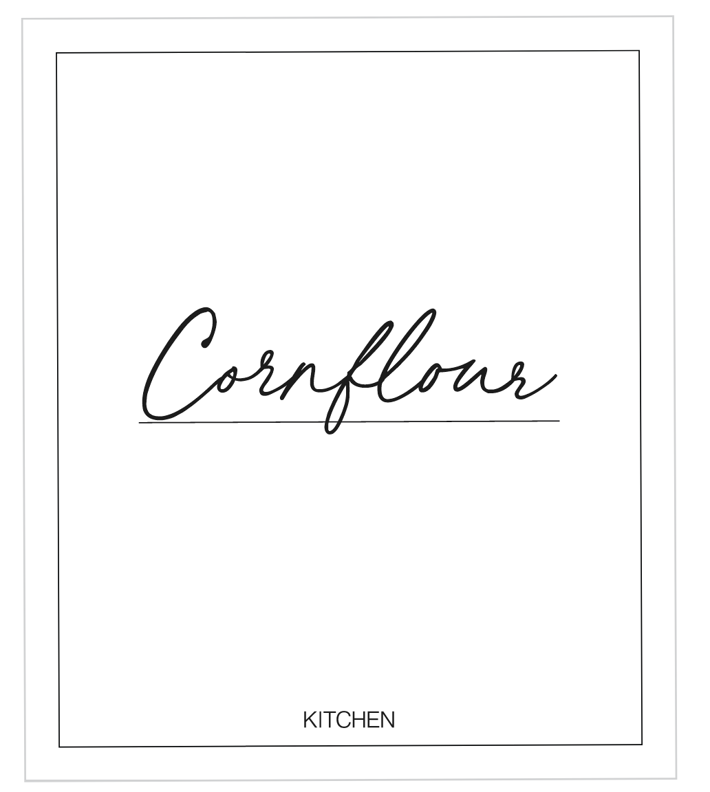 Cornflour Label
