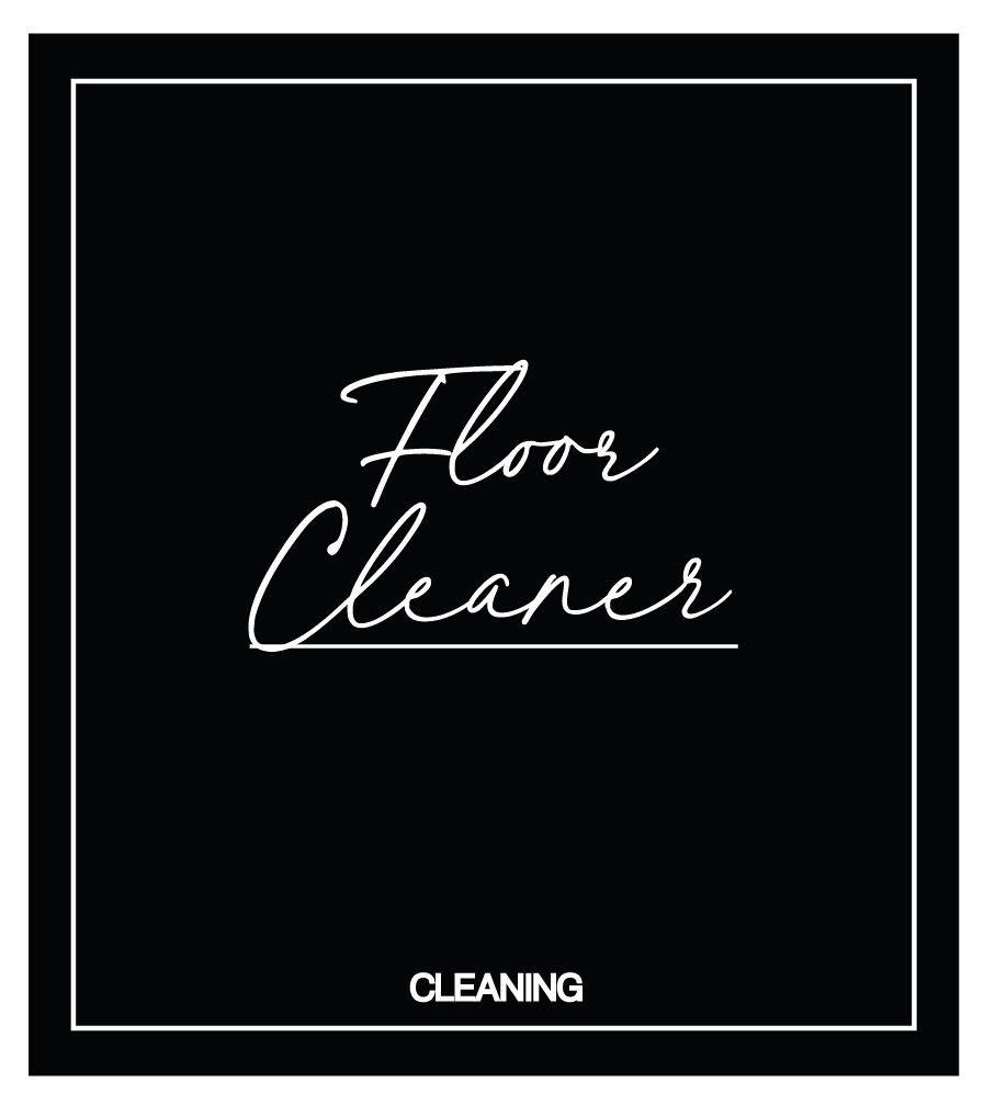 Floor Cleaner Label