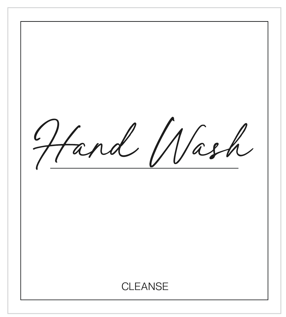 Hand Wash (Cleanse) Label