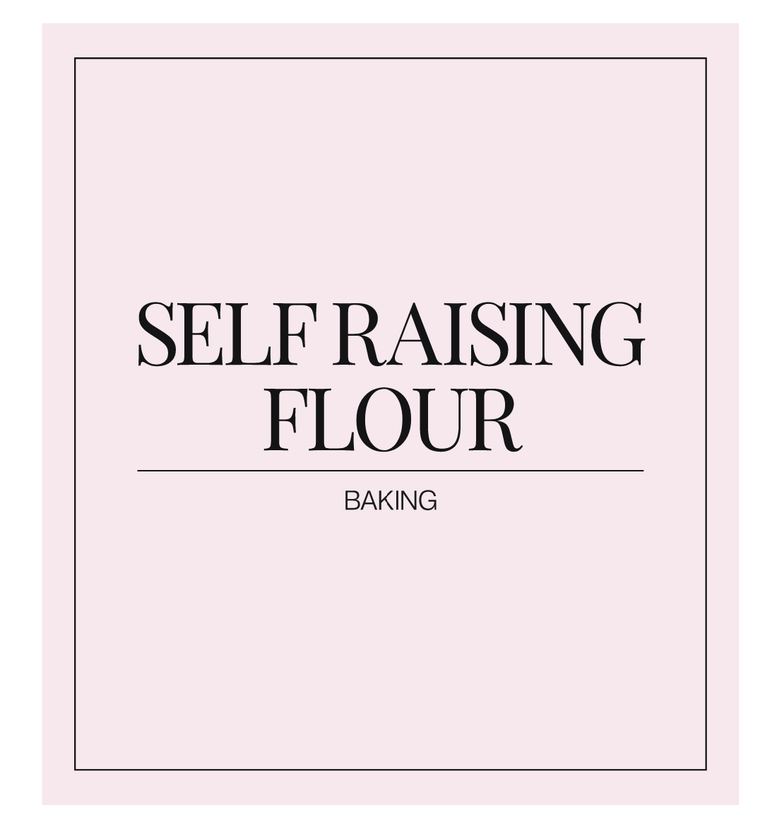 Selfraising Flour Label