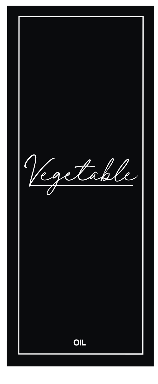 Vegetable Oil Label