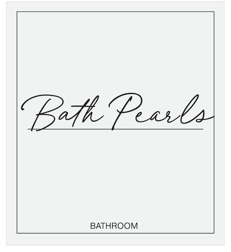 Bath Pearls Label