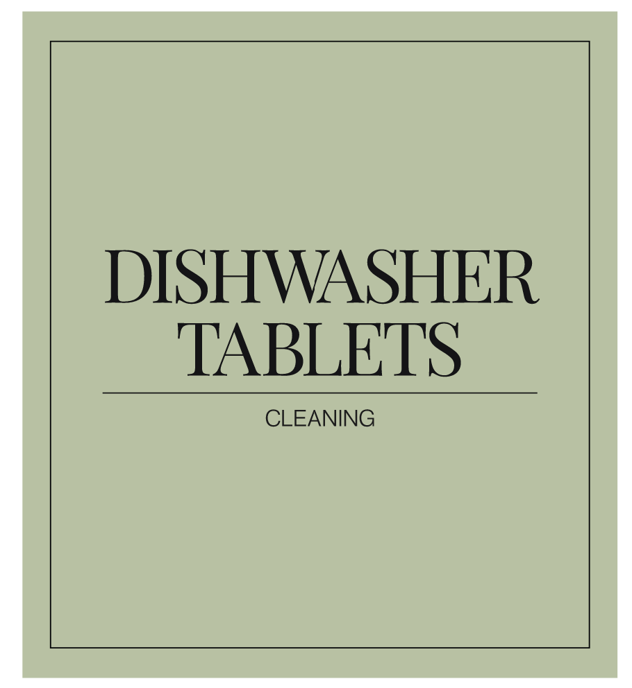 Dishwasher Tablets Label