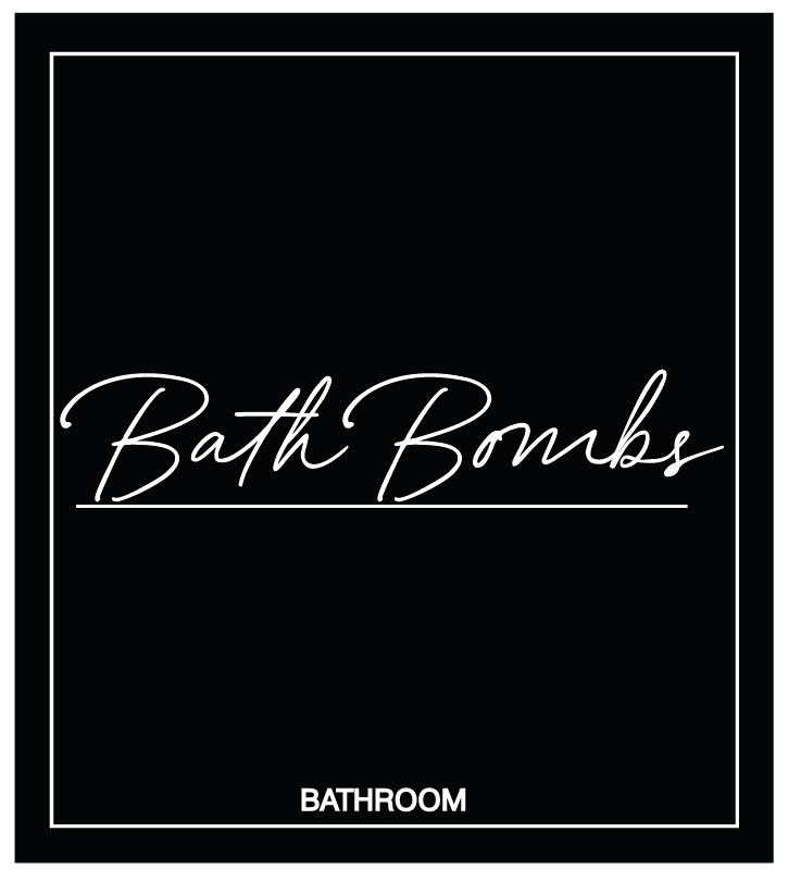Bath Bombs Label