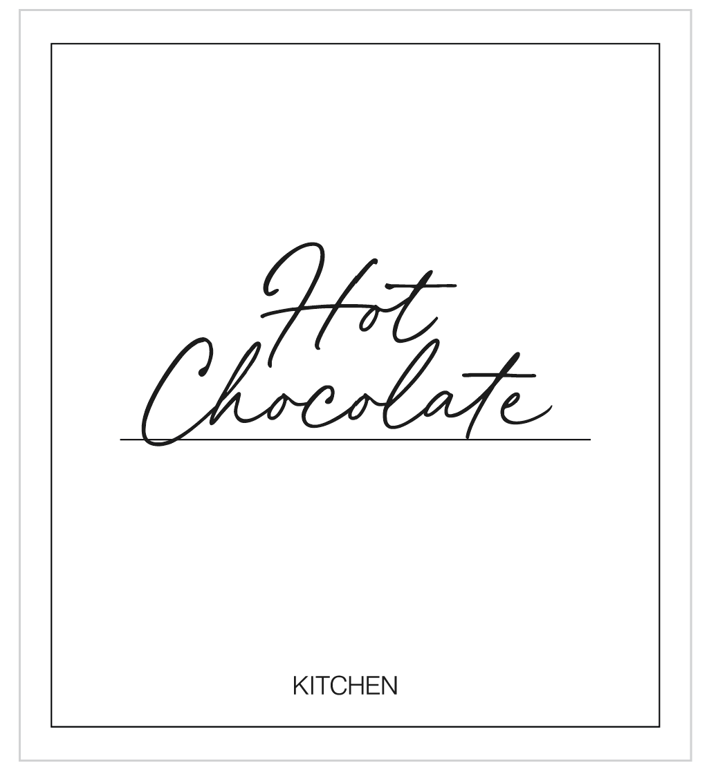 Hot Chocolate Label