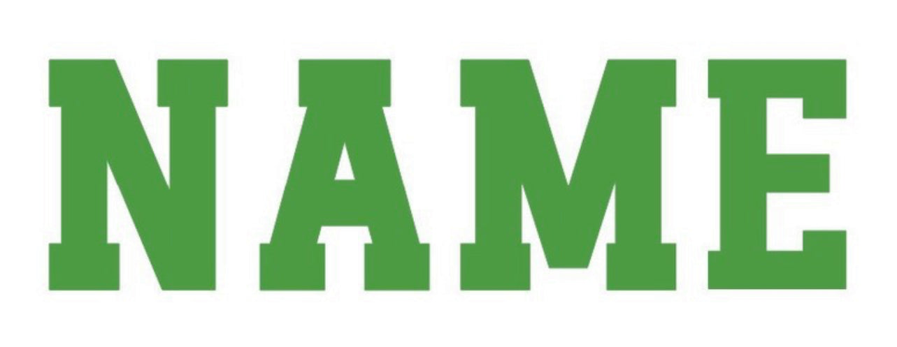 Leavers Name Only Label