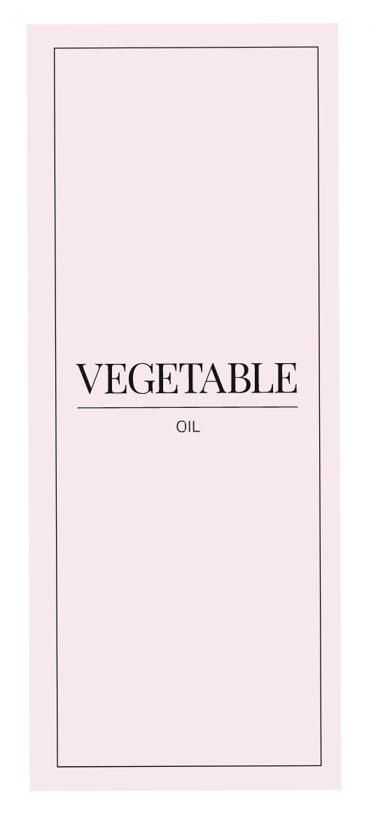 Vegetable Oil Label
