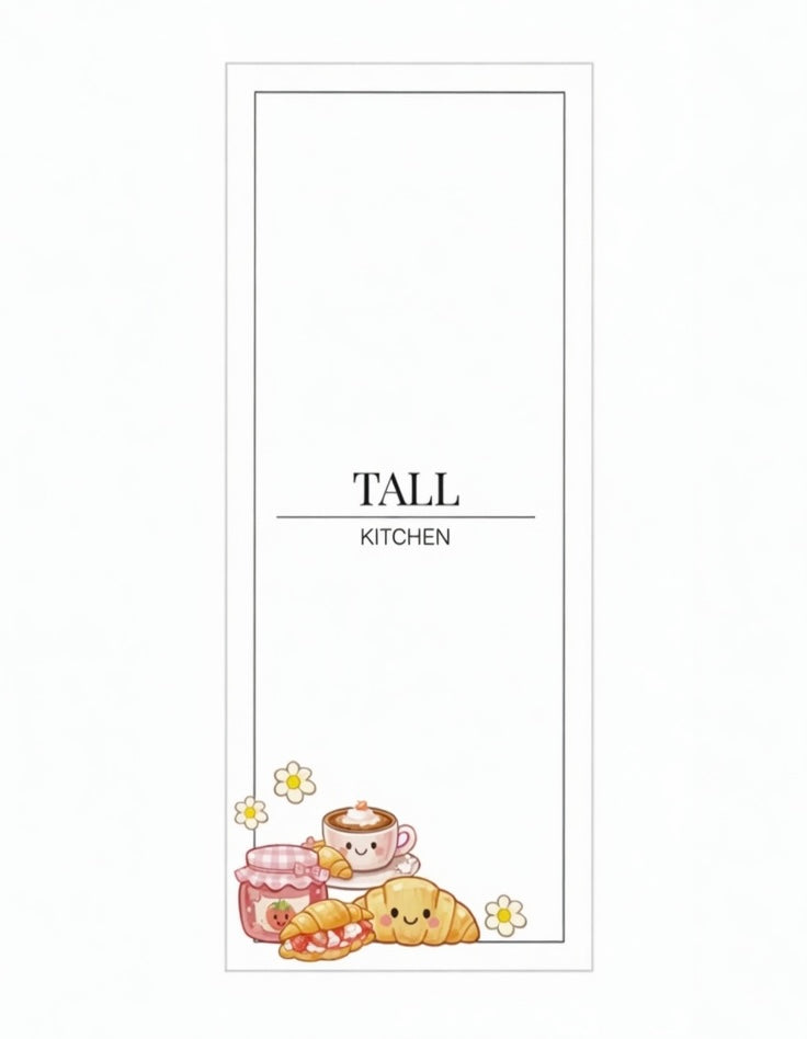 Tall Custom Café Label