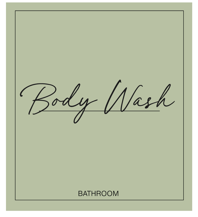 Body Wash Label