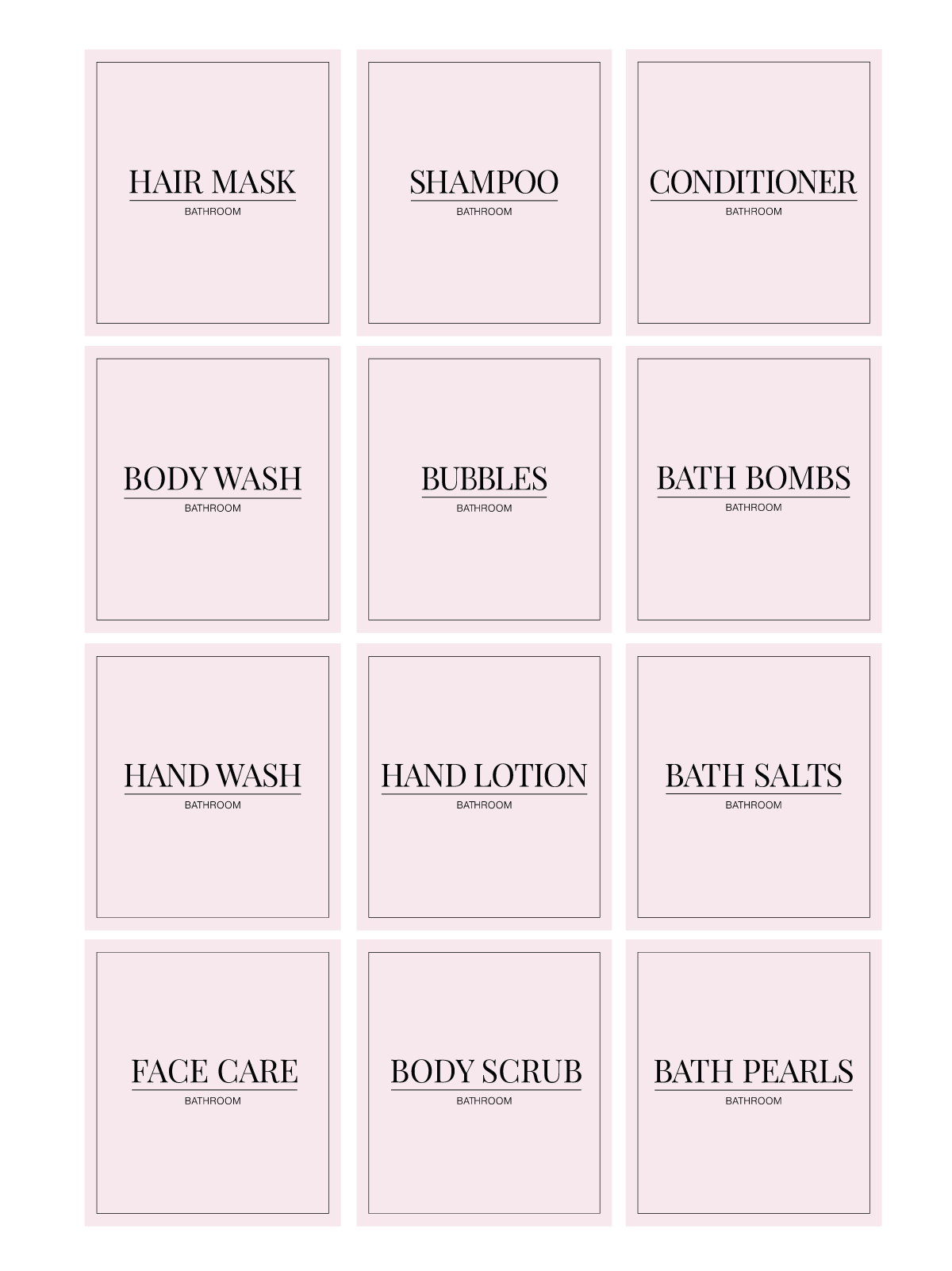 Minimalistic Bathroom Bundle