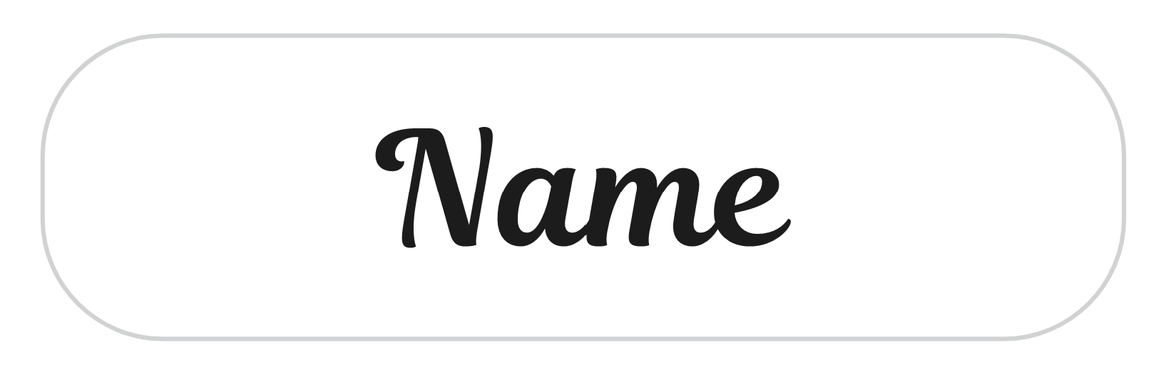 White Personalised Labels