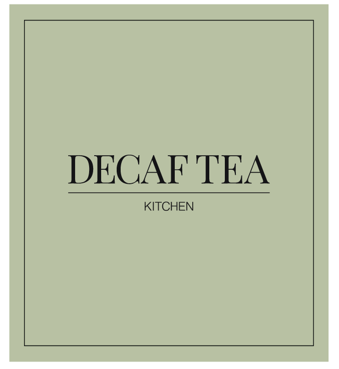 Decaf Tea Label
