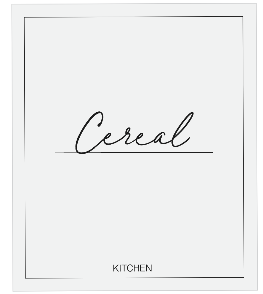 Cereal Label
