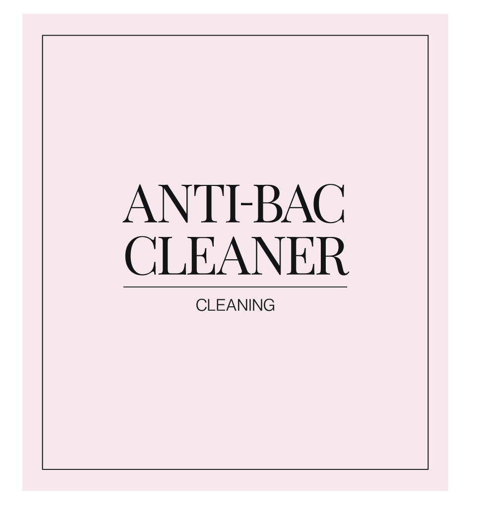 Anti-Bac Cleaner Label