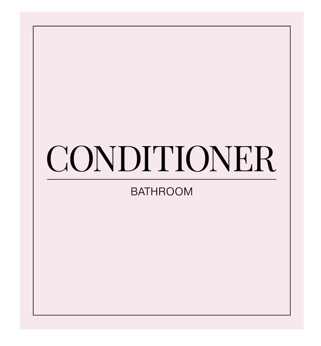 Conditioner Label