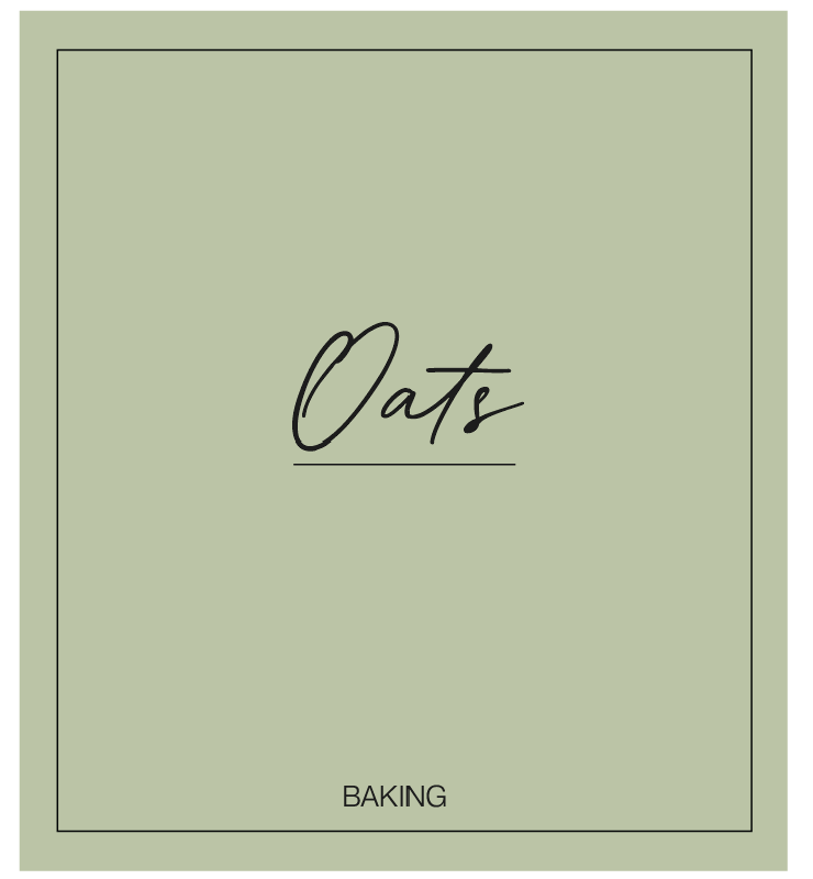 Oats (Baking) Label