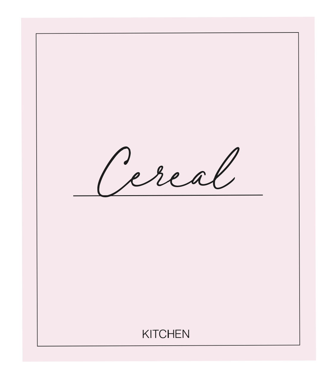 Cereal Label