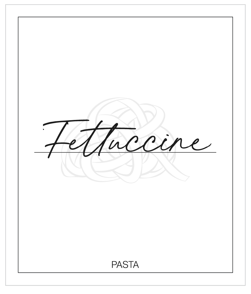 Fettuccine Label