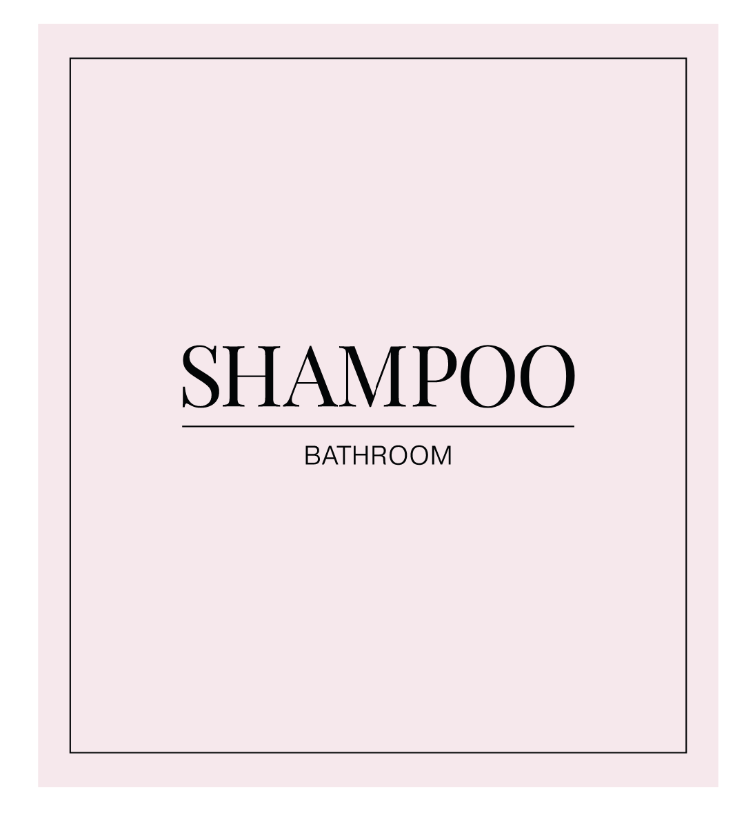 Shampoo Label