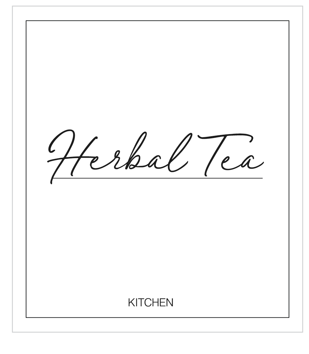 Herbal Tea Label