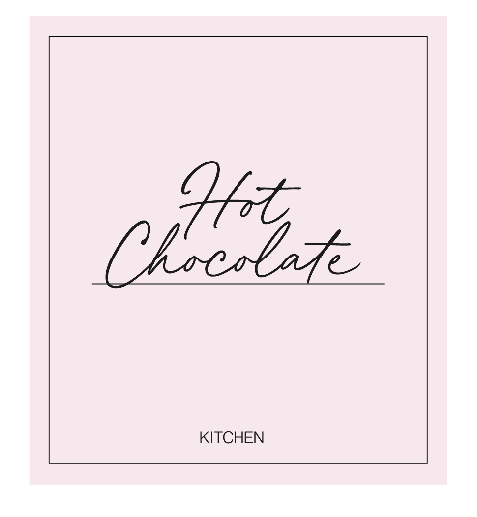 Hot Chocolate Label