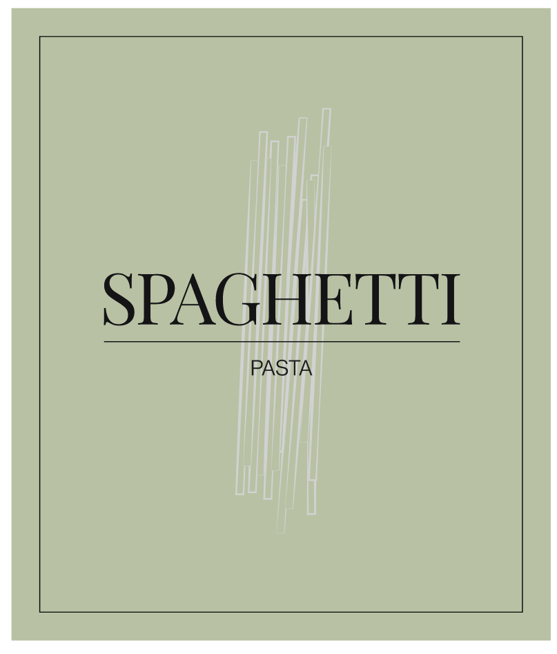 Spaghetti (Pasta) Label