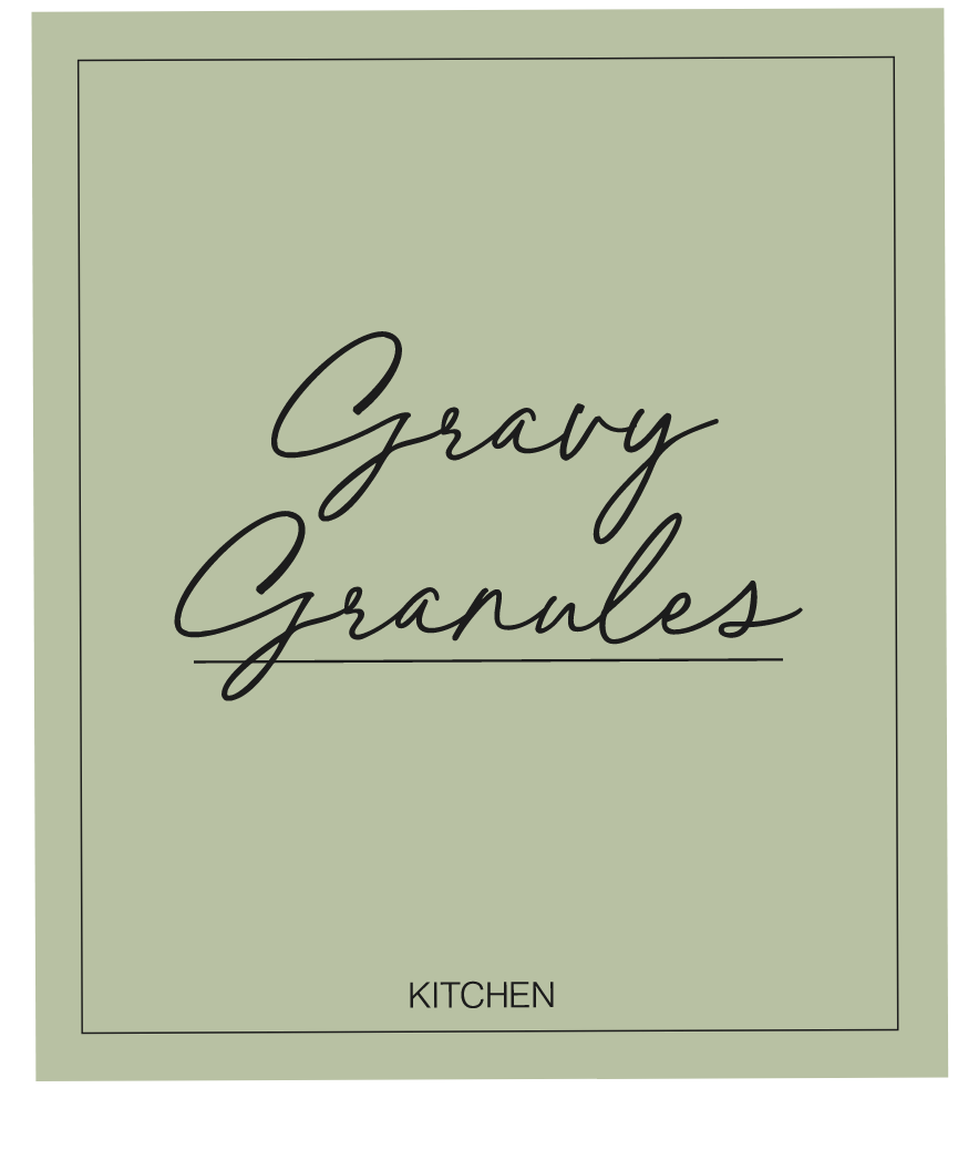 Gravy Granules Label