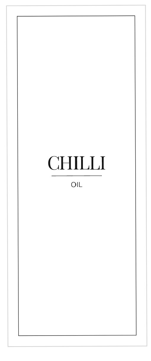 Chilli Oil Label