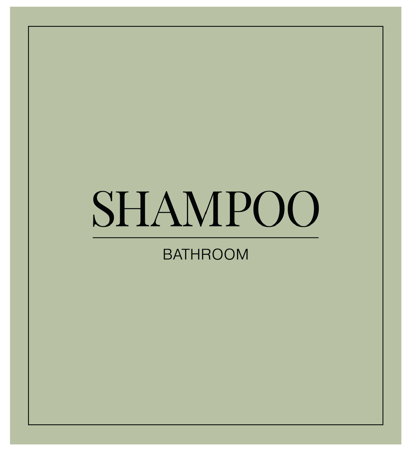 Shampoo Label