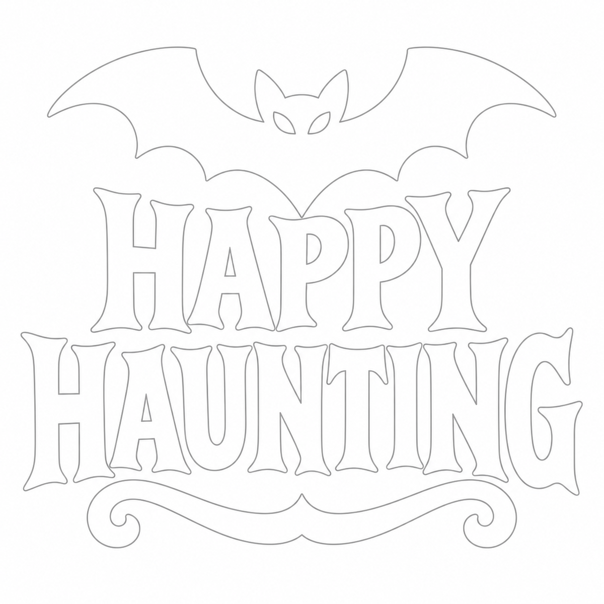 Happy Haunting Label