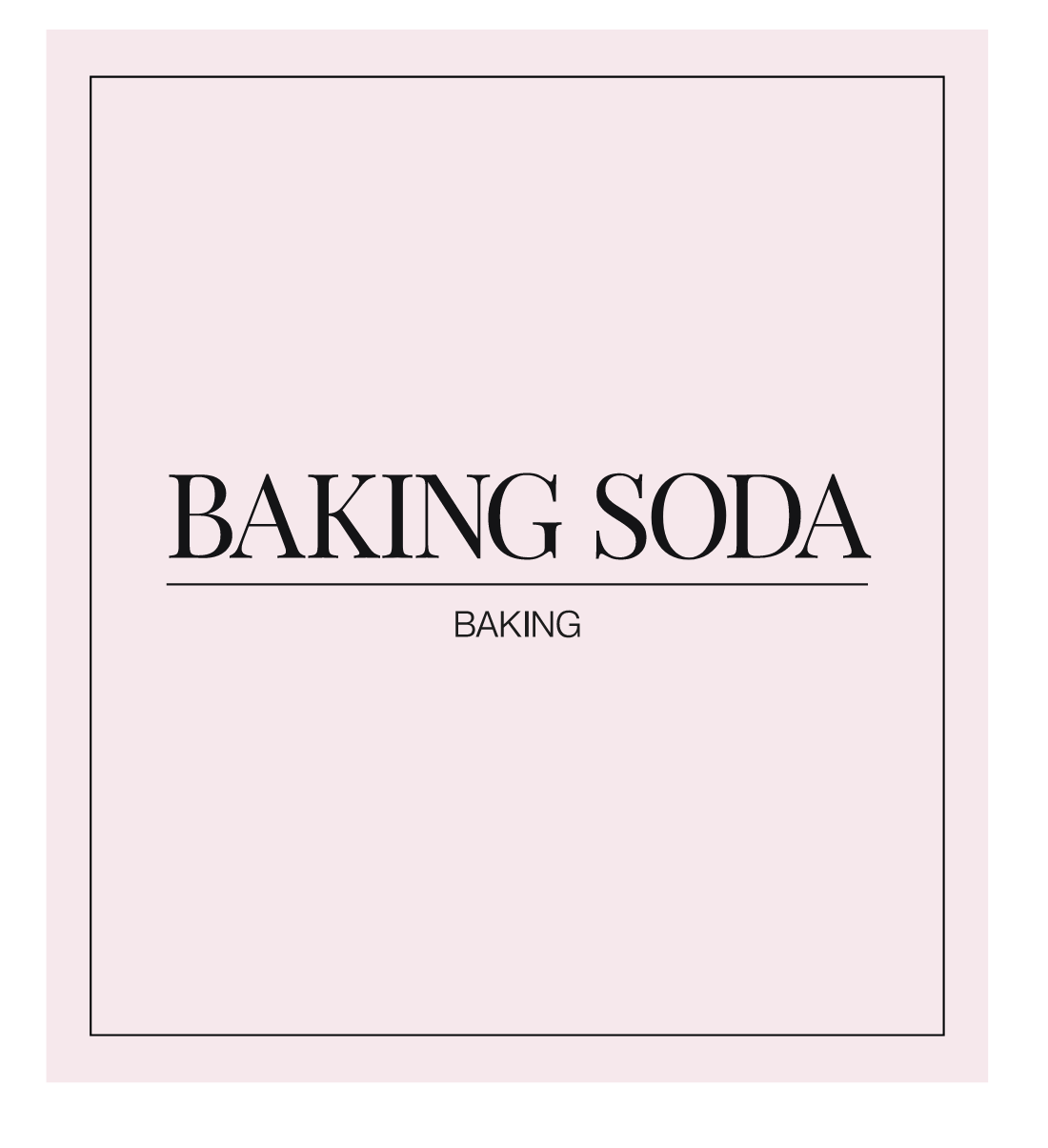 Baking Soda Label
