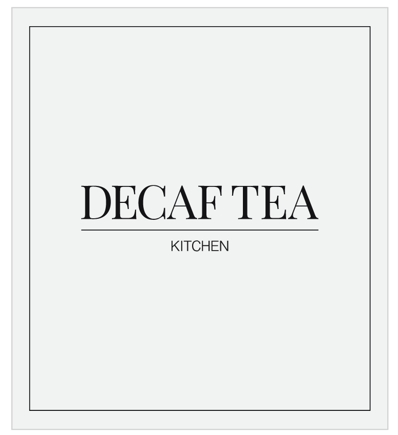 Decaf Tea Label