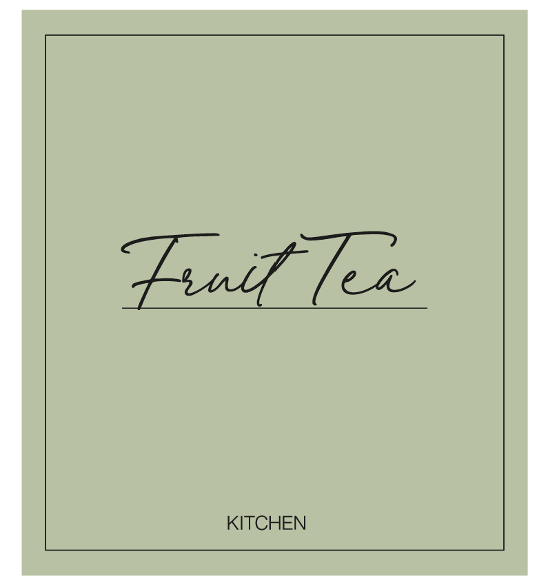 Fruit Tea Label