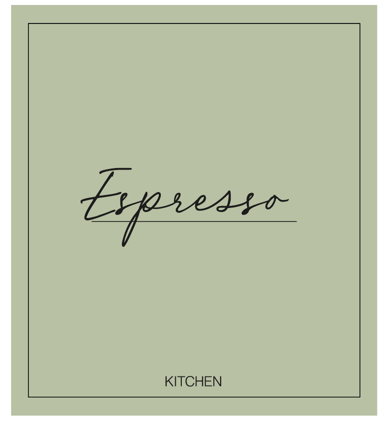 Espresso Label