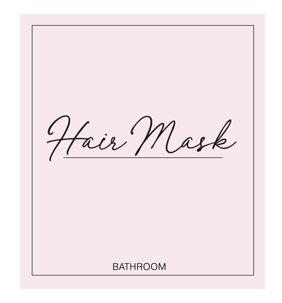 Hair Mask Label