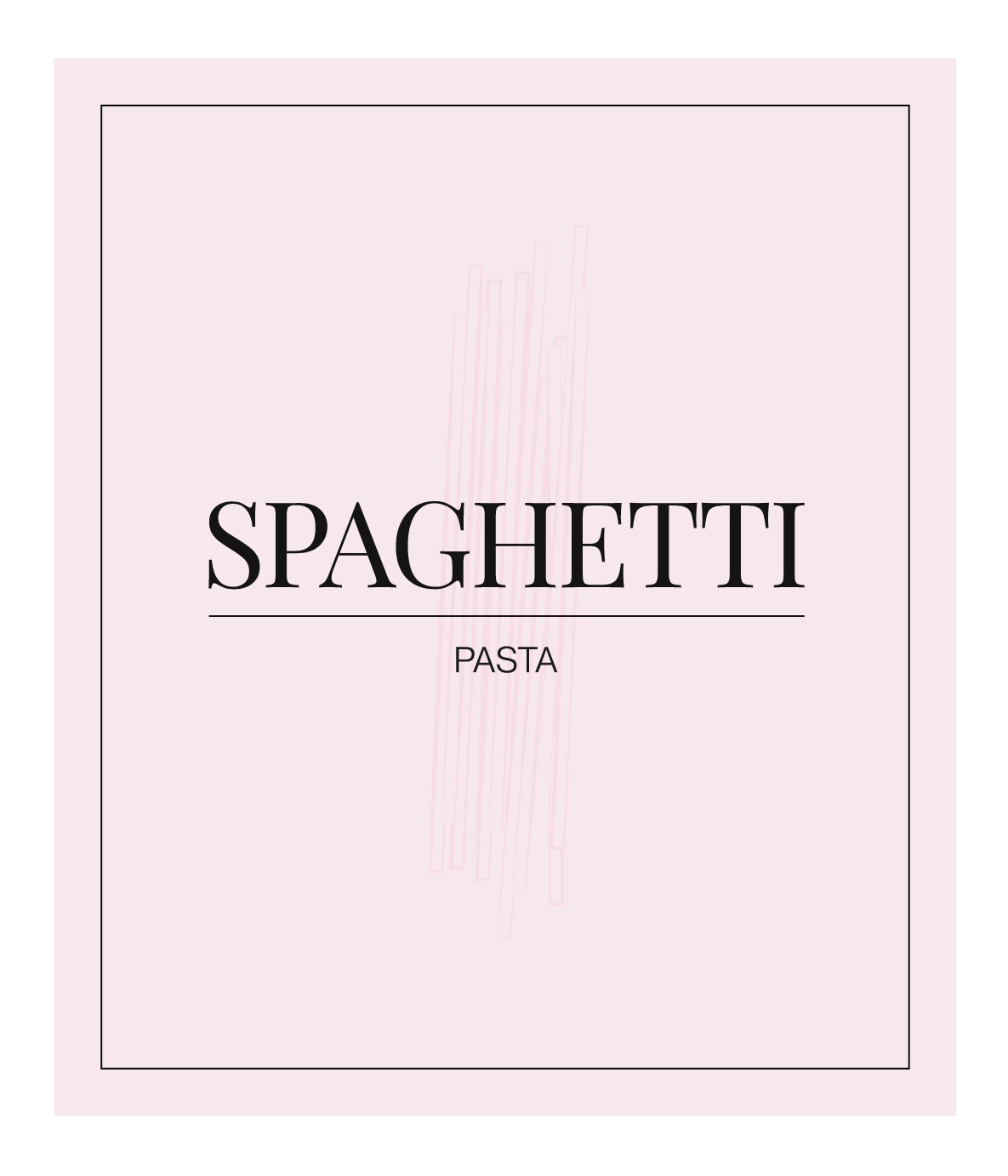 Spaghetti (Pasta) Label