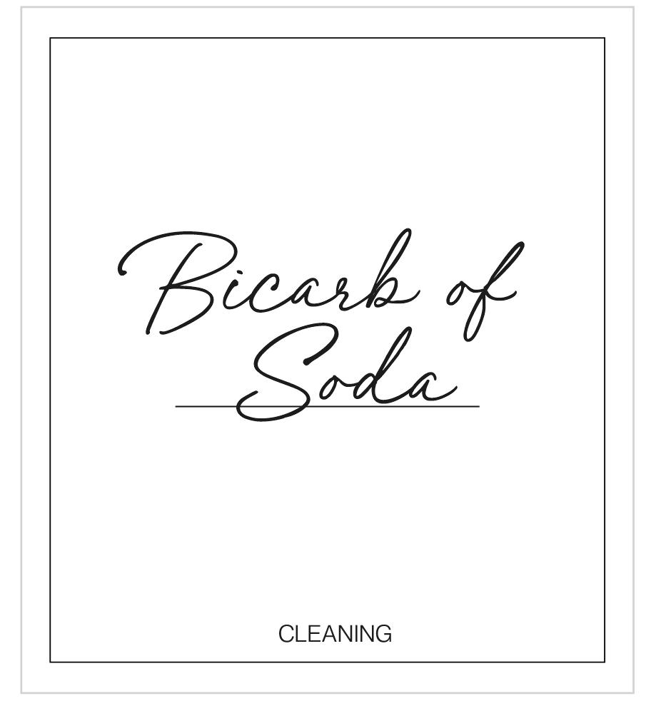 Bicarb Of Soda Label