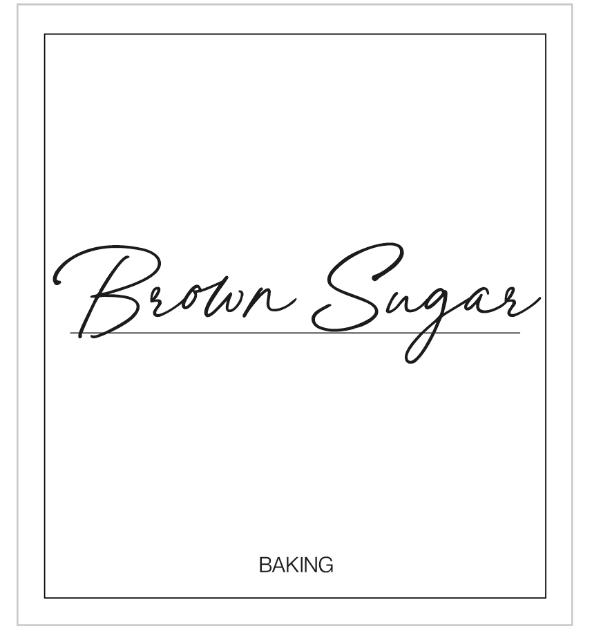 Brown Sugar Label
