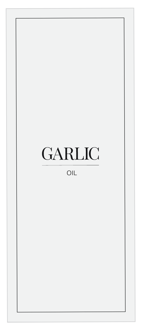 Garlic Oil Label