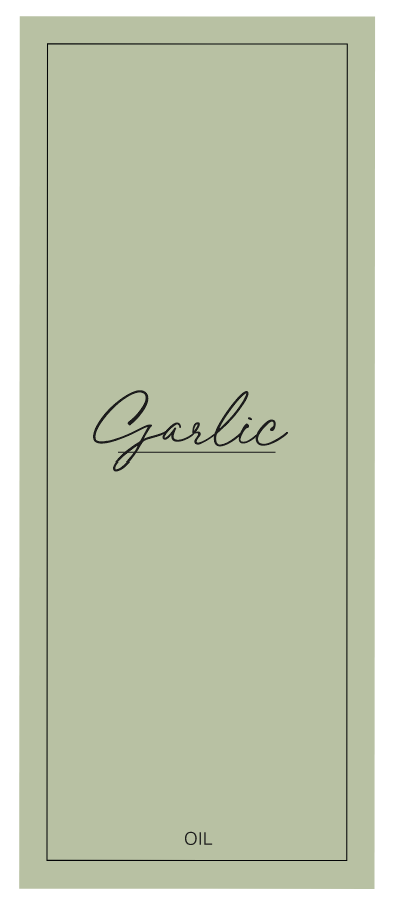 Garlic Oil Label