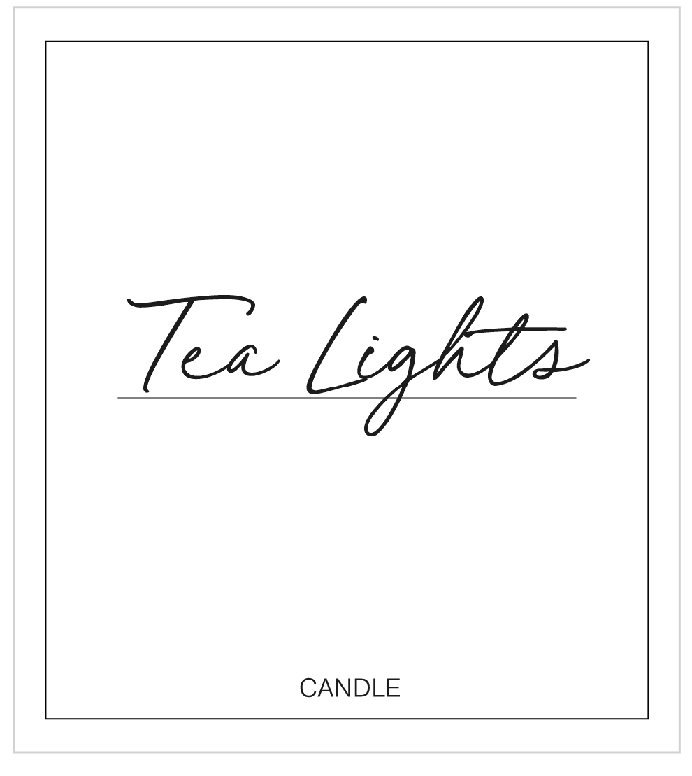 Tea Lights Label
