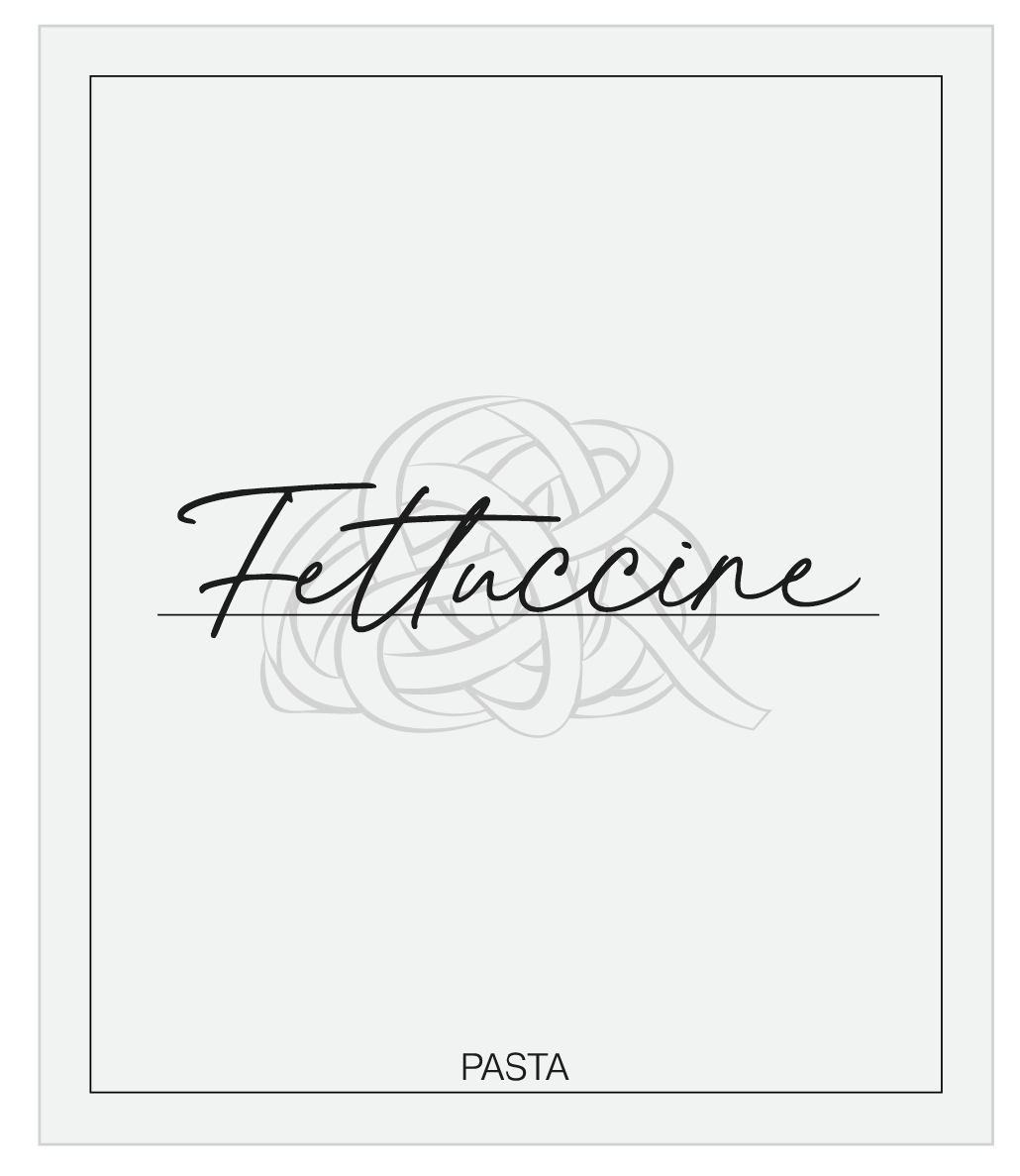Fettuccine Label