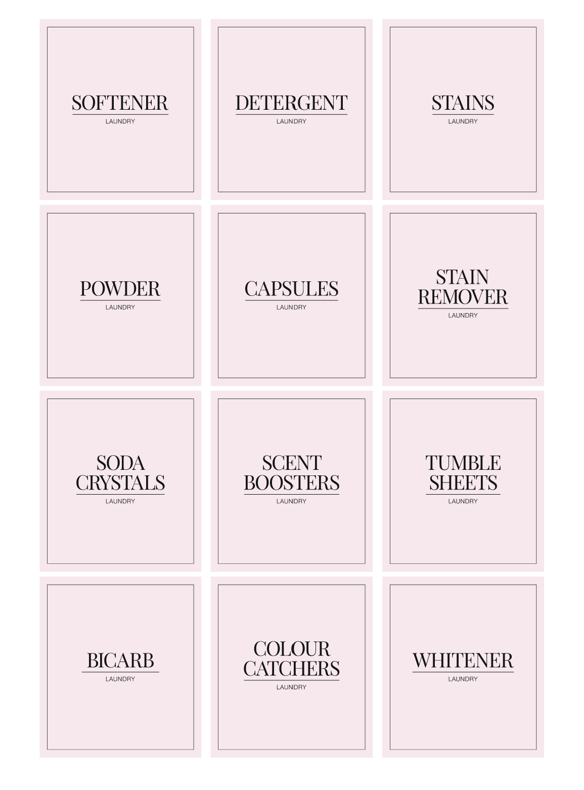 Minimalistic Laundry Bundle
