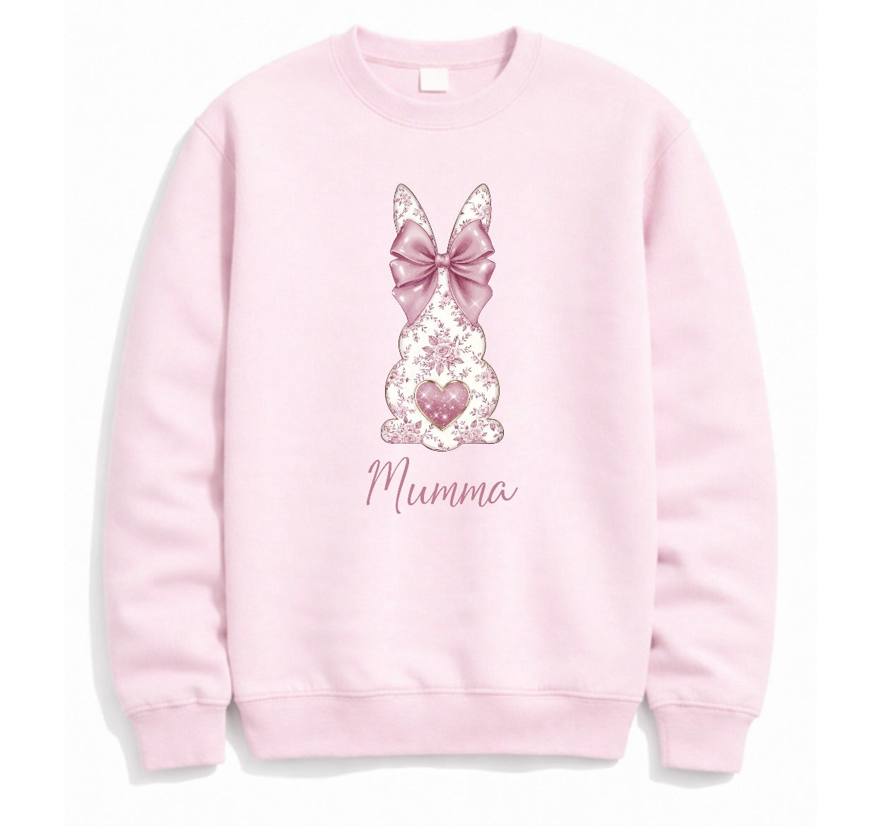 Pink Bunny Label (Iron On)