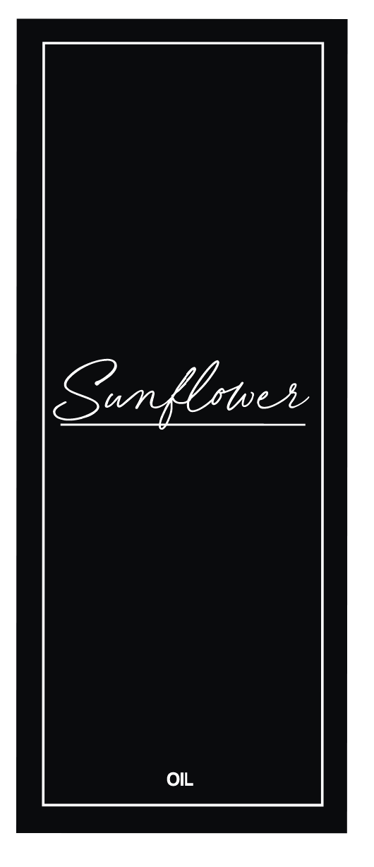 Sunflower Oil Label
