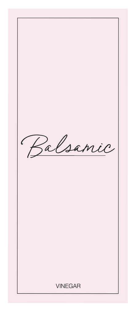 Balsamic Vinegar Label